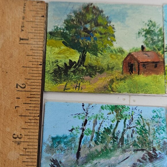 Dollhouse Miniature Paintings by L.H. - Picture 2 of 4
